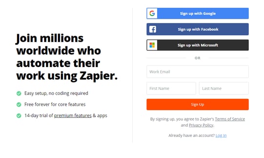 zap login